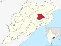 Location in Odisha