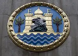 Coat of Arms of Madras Presidency depicting Fort St. George