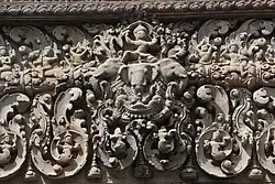 Lintel showing Indra on Airavata