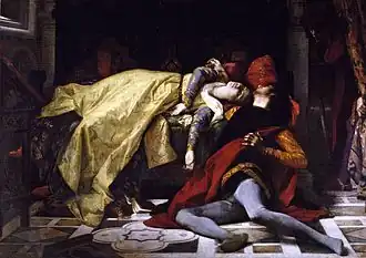 The death of Francesca da Rimini and Paolo Malatesta (1870)
