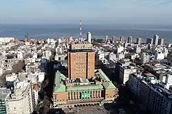Aerial view of the City Hall.