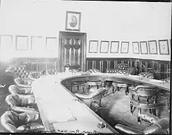 Interior of Auckland Savings Bank, circa 1910