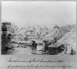 Interior View of Fort Sumter 1864