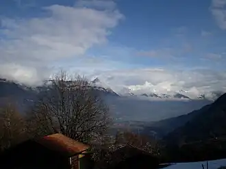 Interlaken as viewed from Saxeten