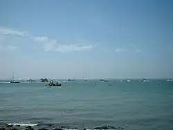 The aircraft carriers assembled at the Review