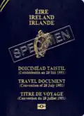 Irish Refugee Travel Document