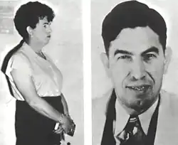 Isaie Aldy Beausoleil dressed in drag post arrest compared to his FBI mugshot