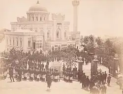 A ceremony in Yıldız Hamidiye Mosque, Constantinople