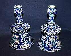 Ulisse Cantagalli - Candlesticks Iznik style