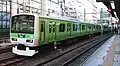 Set 545 in all-over light green livery in January 2013