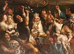 The King Drinks, Jordaens, 1640