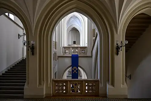 Interior of the building