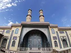 The iwan and two minarets