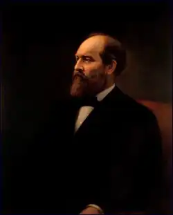 Portrait of James A. Garfield by Calvin Curtis, 1881