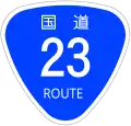 Japanese National Route Sign 0023.svg