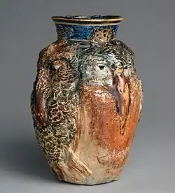 Jar with four birds, 1892, 8 5/16 in., 21.1&nbsp;cm tall