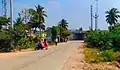 National Highway 16 (India) and (Jarjangi - Srimukhalingam - Pindruvada) State Highway 106 merging at Jarjangi Junction.