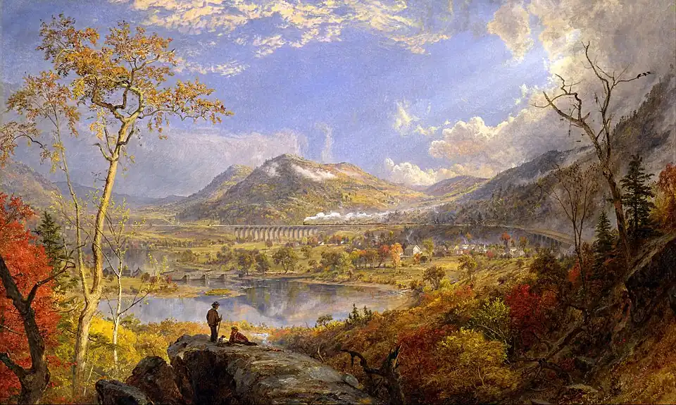 Starrucca Viaduct, Pennsylvania by Jasper Francis Cropsey, 1865