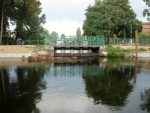 View from the leat branch