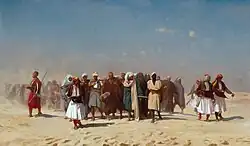 Egyptian Recruits Crossing the Desert, 1857