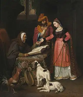 Isabeau of Bavaria and the Duke of Burgundy by Jean-Louis Dulong