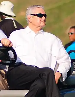 Richardson at the Panthers training camp in August 2009