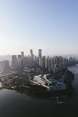 Jiangbeizui CBD from above, taken in 2018