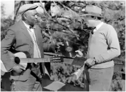 Jackson (left) and King Vidor on the set of the 1929 film Hallelujah!