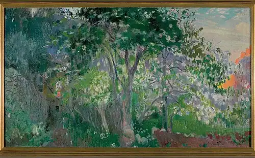 The Big Tree, Sa Calobra (1903). 98 × 174&nbsp;cm. Fundación Banco Santander.