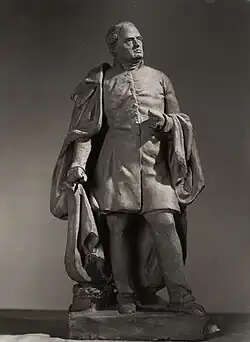 Terracotta sculpture of Johan Ludvig Runeberg, 1852