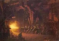 "Forging the Shaft", replica, 1874–77