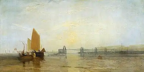 The Chain Pier, Brighton by J. M. W. Turner, 1828