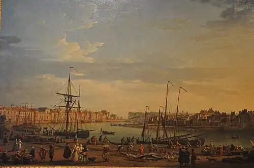 View of the Harbour of Dieppe by Joseph Vernet
