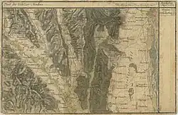 Södingberg in the Josephinian Land Survey &nbsp; 1790