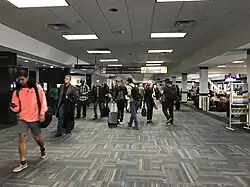 Gates in Concourses C and D of Washington Dulles International Airport