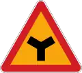 Y-shaped intersection