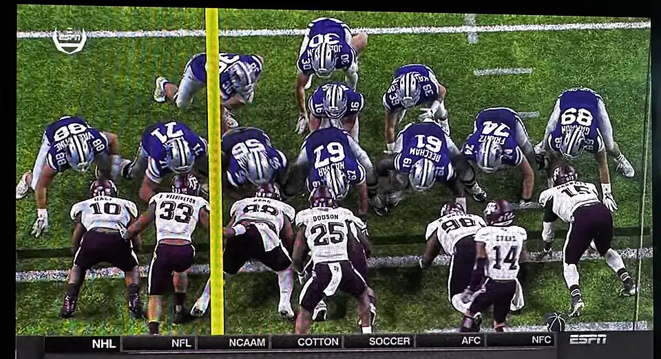 Kansas State running their version o f the "Tush Push" in the 2016 Texas Bowl. Kansas State beat Texas A&M in the game 33-28.