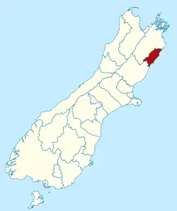 Kaikōura district in the South Island