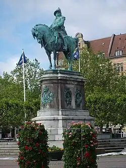 Equestrian statue of Charles&nbsp;X&nbsp;Gustav by John Börjeson