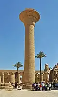 Monumental column elevated by the "Black Pharaoh" Taharqa in Karnak[63]