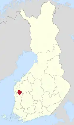 Location of Kauhajoki in Finland