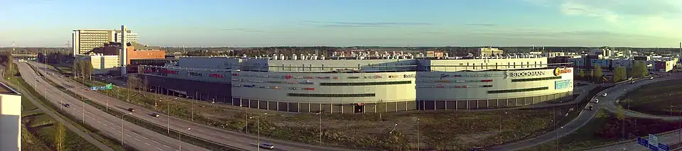 Panorama of shopping centre in Aviapolis