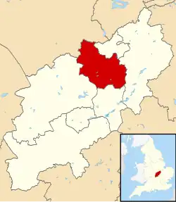 Shown within Northamptonshire