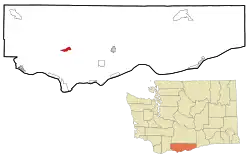 Location in Klickitat County, Washington