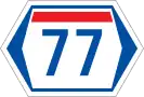 Gwangju Metropolitan City&nbsp;Route&nbsp;77 shield}}