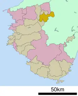 Location of Kōya in Wakayama Prefecture