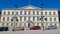 Hämeenlinna Governor Palace designed by Carl Ludvig Engel in 1834.