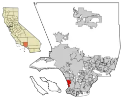 Location of the Beach Cities (Hermosa Beach, Manhattan Beach, and Redondo Beach) in Los Angeles County, California.
