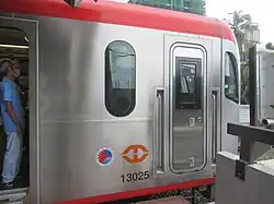 Driver's door at the front cab