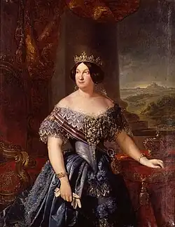 Queen Isabel II of Spain, 1850, Valencia, Museo de Bellas Artes.